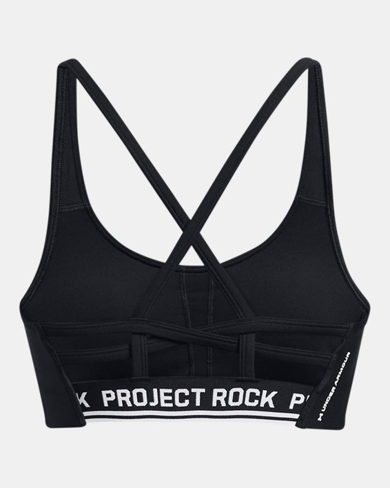 Women's Project Rock All Train Crossback Bra in Black image number 5